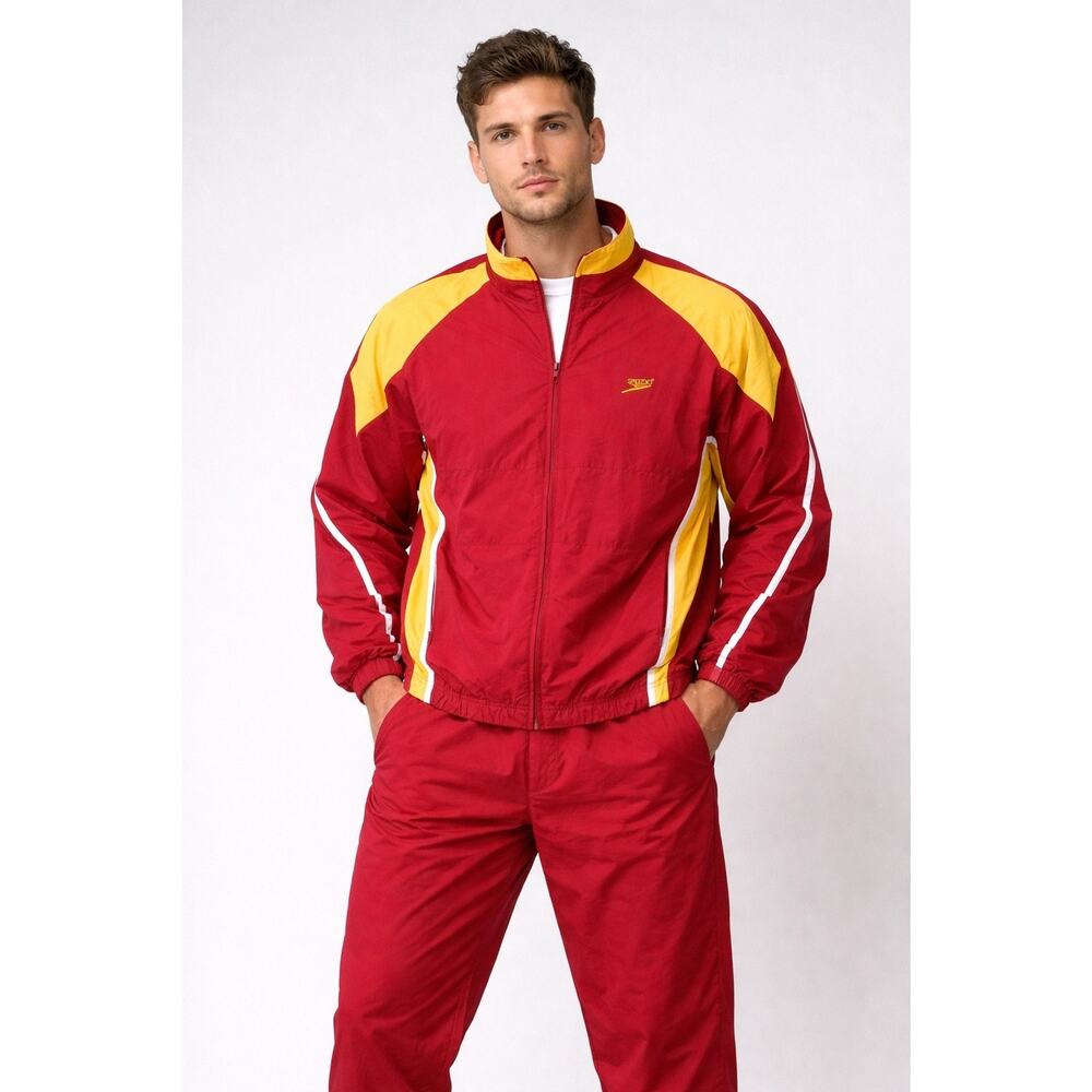 Vintage Speedo Jogger Tracksuit Sz Small Lined Activewear Windbreaker Y2K Casual